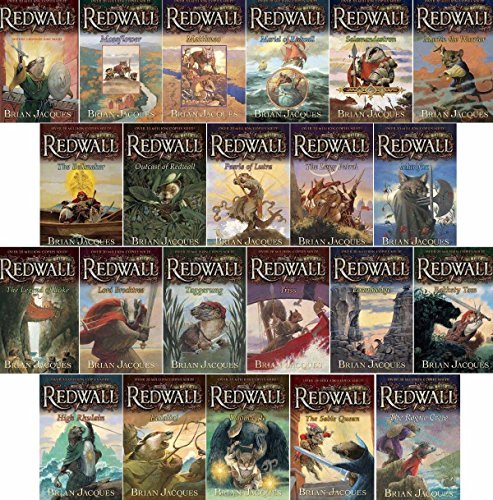 Brian Jacques Redwall Series Set (Book 1-20): Redwall; Mossflower; Mattimeo; Mariel of Redwall; Salamandastron; Martin the Warrior; Bellmaker; Outcast of Redwall; Pearls of Lutra; Long Patrol; Marlfox; Legend of Luke; Lord Brocktree; Taggerung; Triss