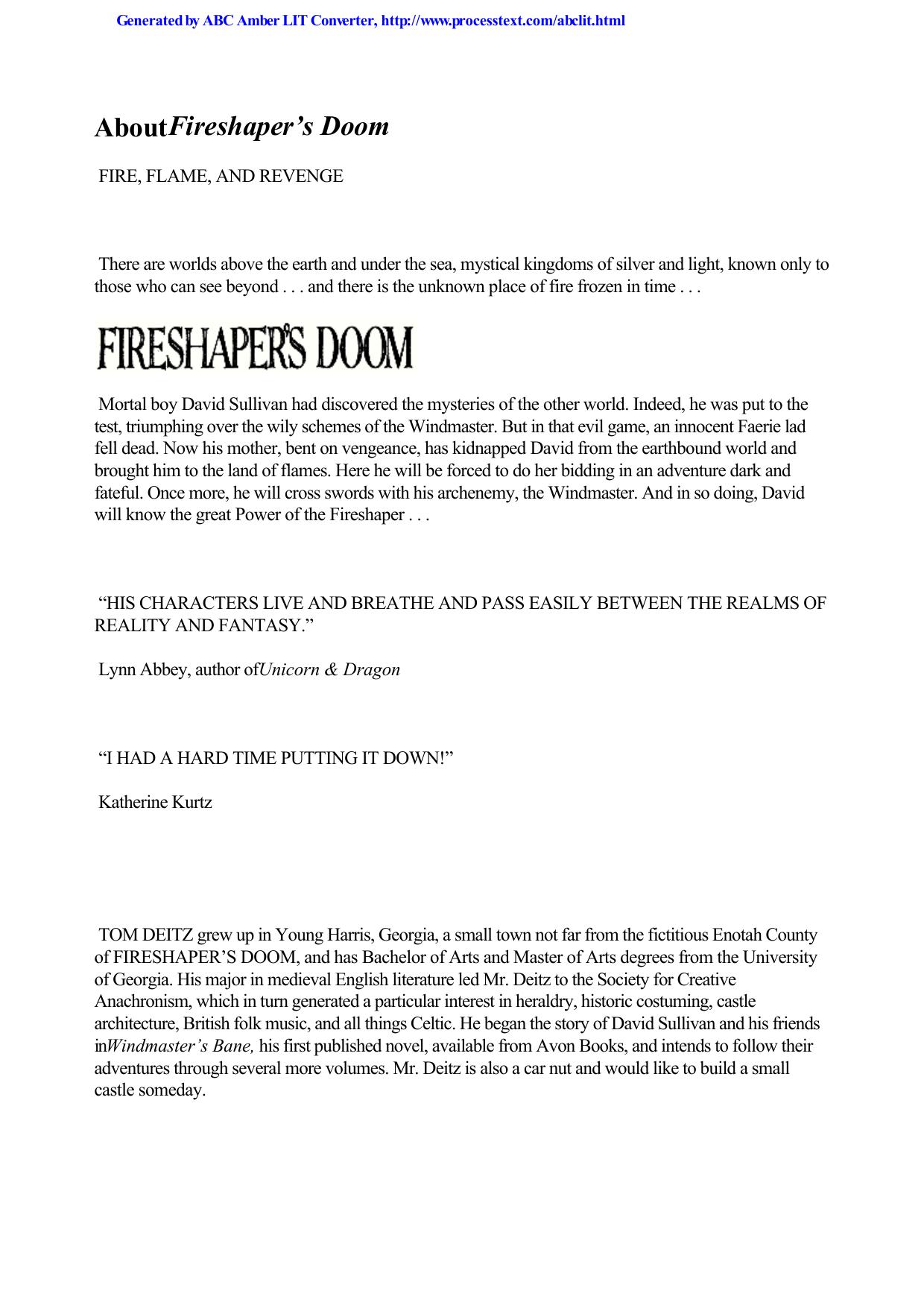 Fireshaper's Doom