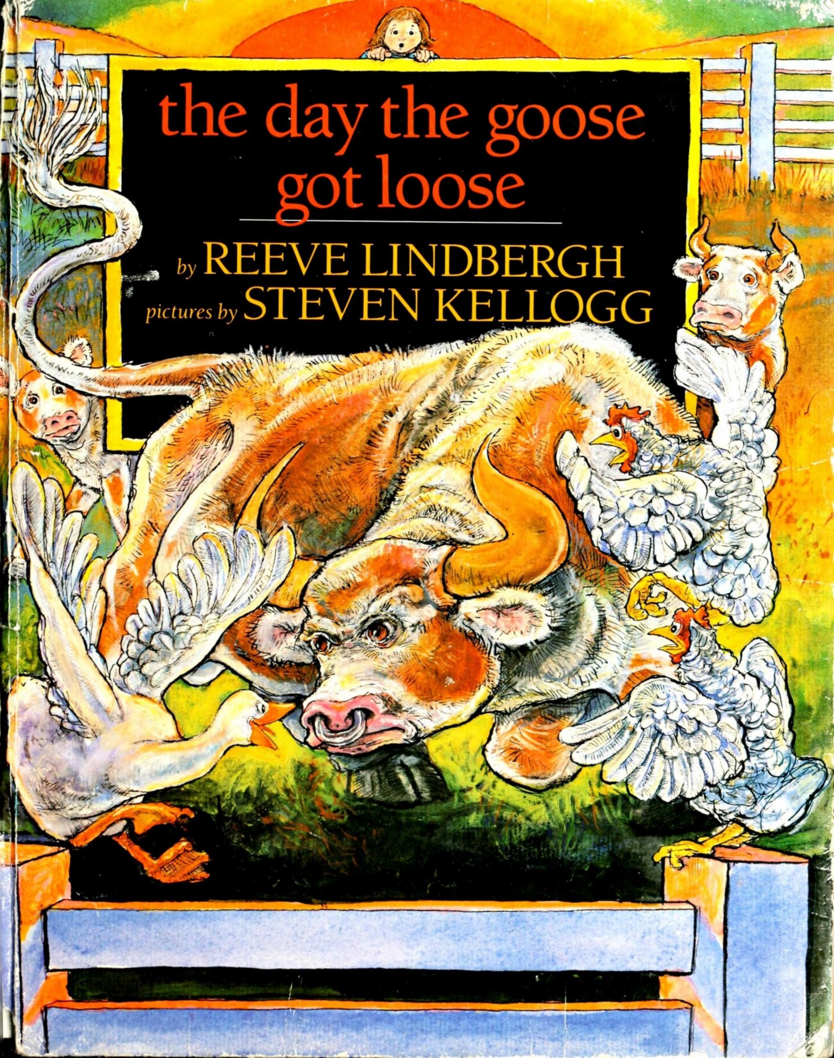 The Day the Goose Got Loose. Pictures by Steven Kellogg.